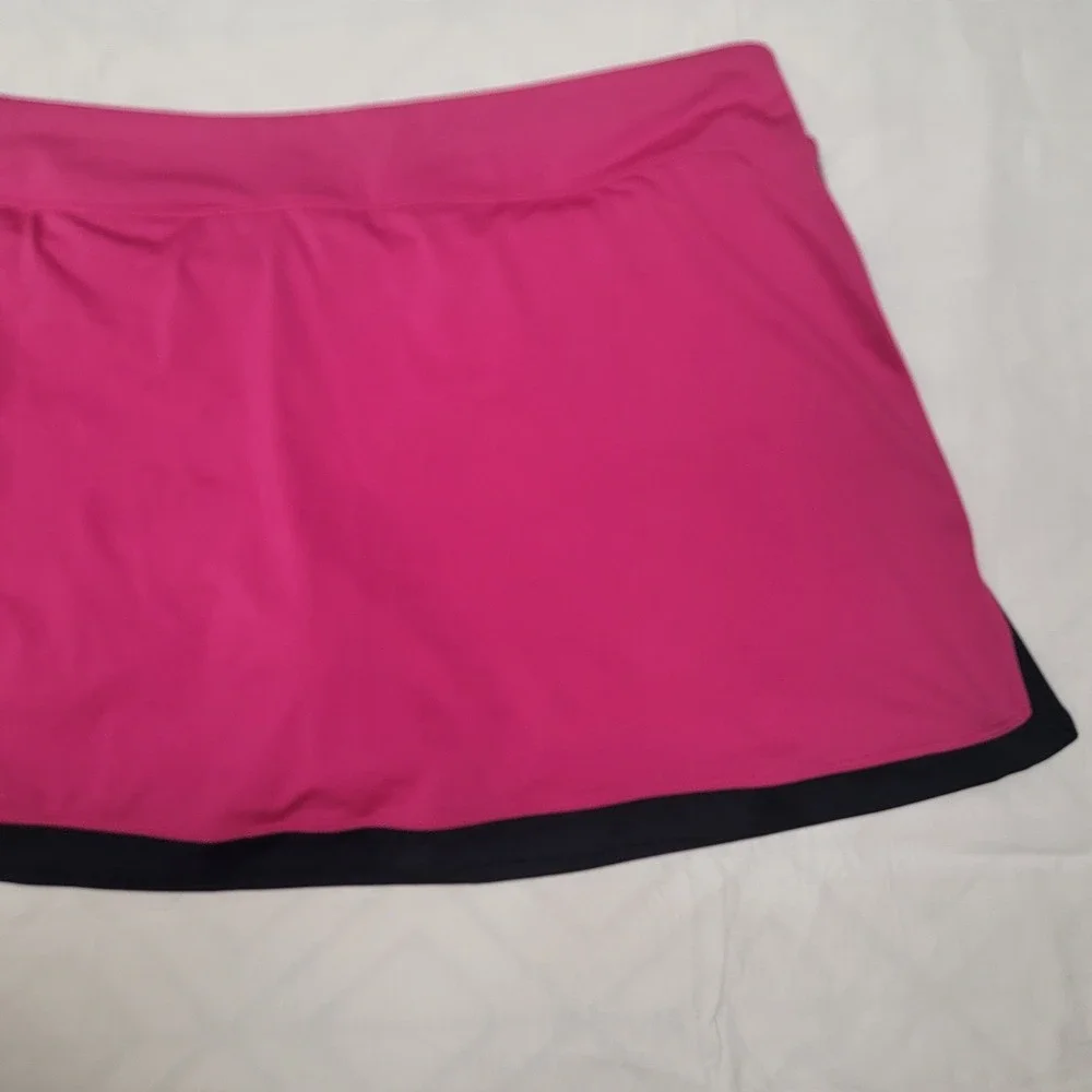Nike Court Dri-FIT Skort Pink Navy Blue Athletic Skirt Women 1X 427073-681